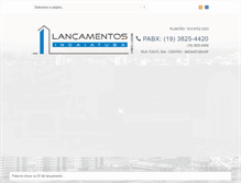 Tablet Screenshot of lancamentosindaiatuba.com.br